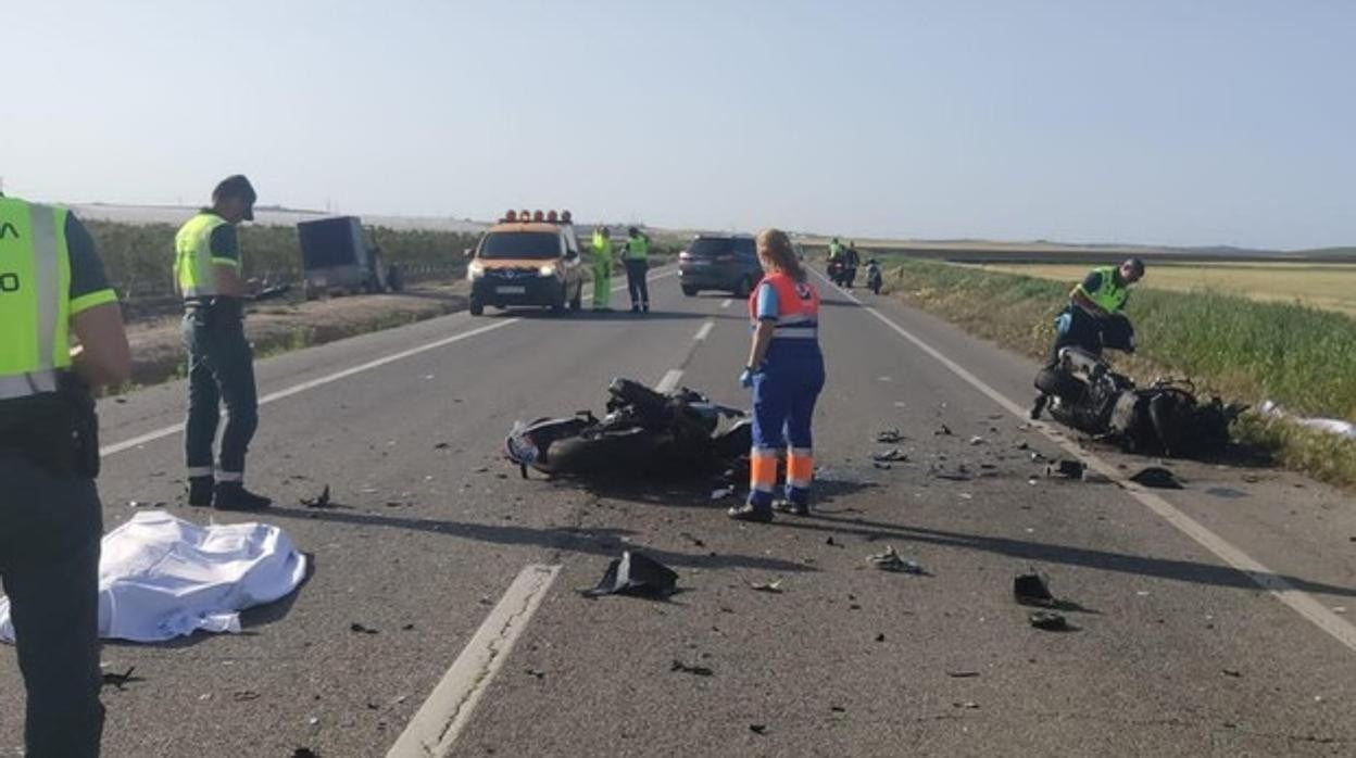 Accidente en la carretera que une Sanlúcar y El Puerto en la pasada Motorada.