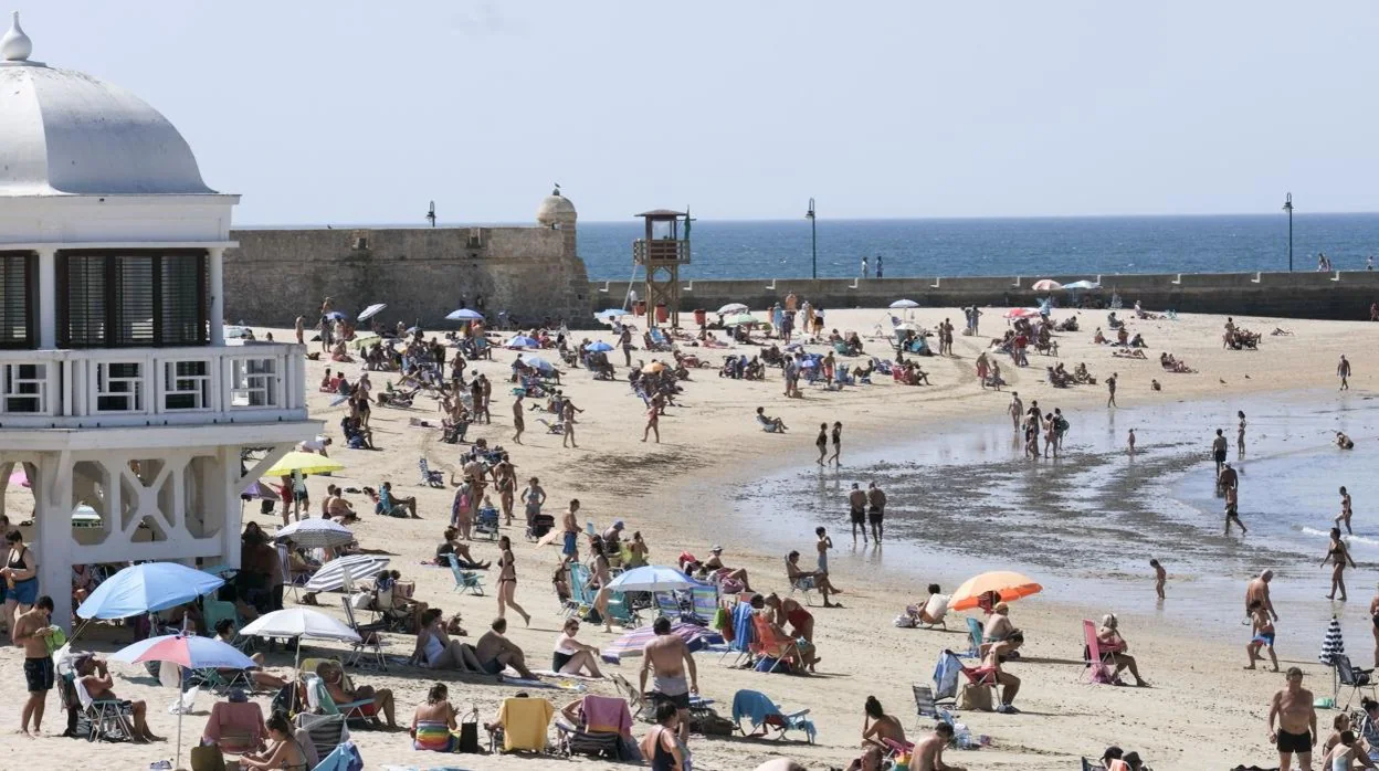 La playa de la Caleta, en Cádiz.