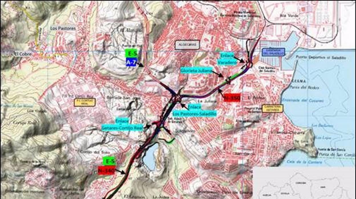 El Gobierno formaliza por 41,9 millones las obras para duplicar el acceso sur al puerto Bahía de Algeciras