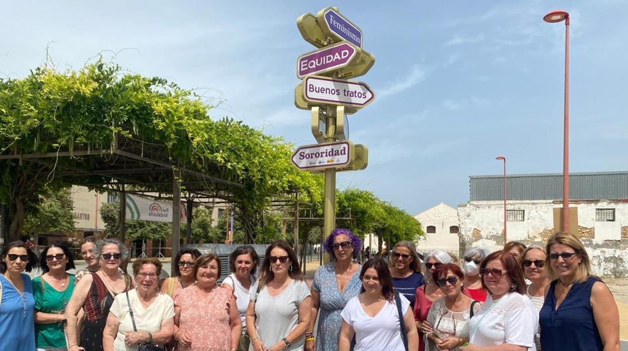 Señales de tráfico contra la violencia de género en Chiclana