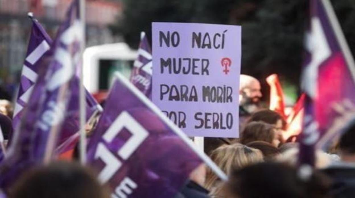 Imagen de una manifestación contra la violencia de género.