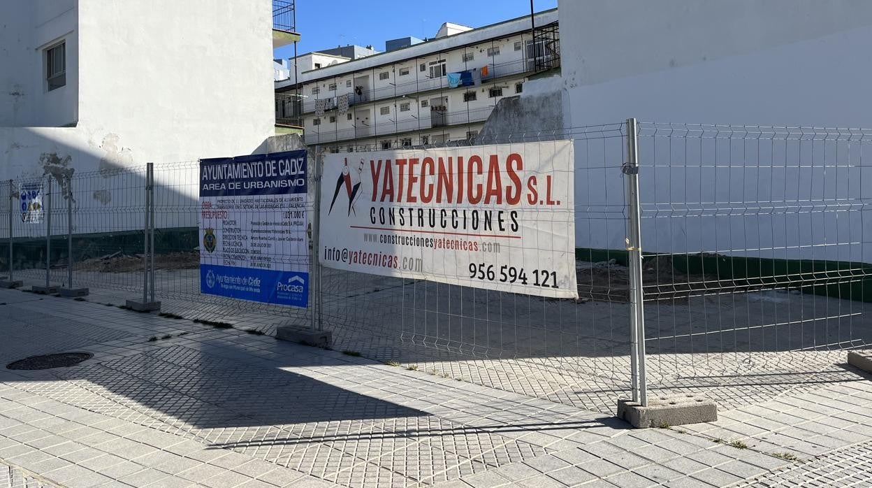 La zona donde se situarán los once alojamientos transitorios.