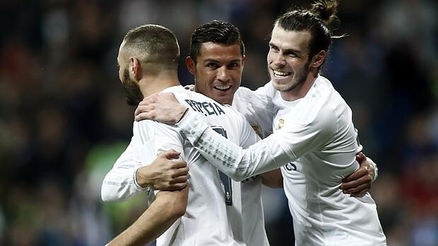 Cristiano, Bale y Benzema, juntos por fin al asalto de Barcelona