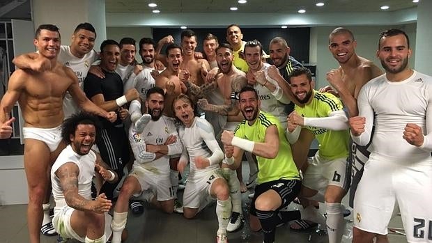 Así celebró el Real Madrid su victoria en el Camp Nou