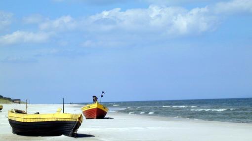 Playa de la localidad polaca Debki, en la región de Gmina Krokowa