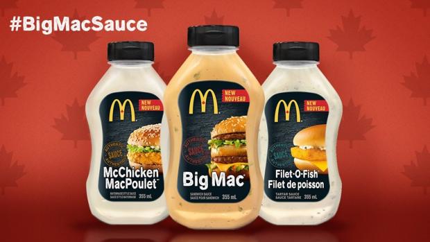 Las salsas de las hamburguesas McPollo, Big Mac y McFish se podrán comprar en Canadá