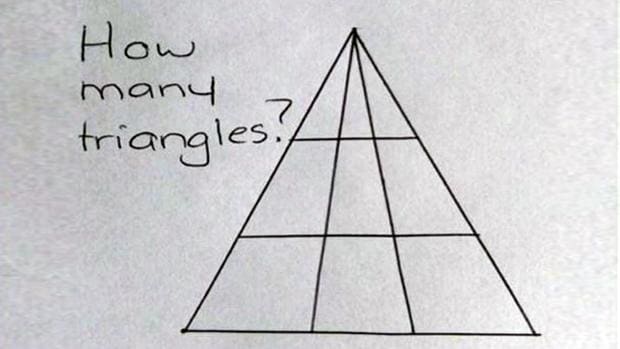 El acertijo de los triángulos que enloquece a Twitter