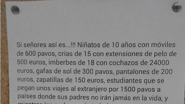 La reflexión sobre «niñatos de 10 años con móviles de 600 pavos» que se ha hecho viral