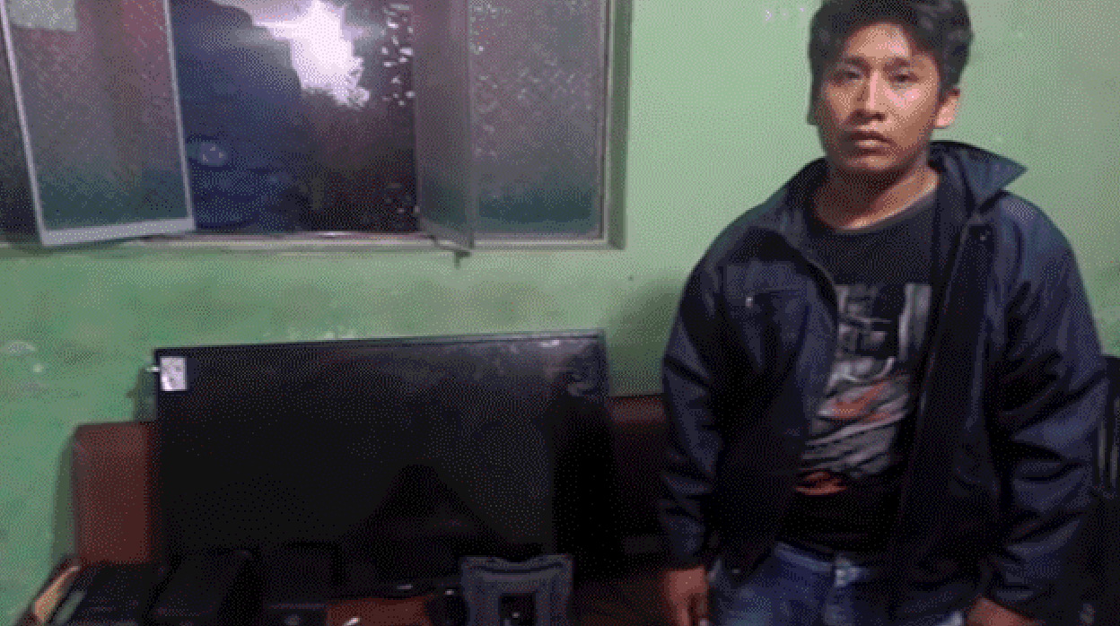 Un hombre es detenido por robar un televisor y llevarlo a reparar al local de su dueño en Perú