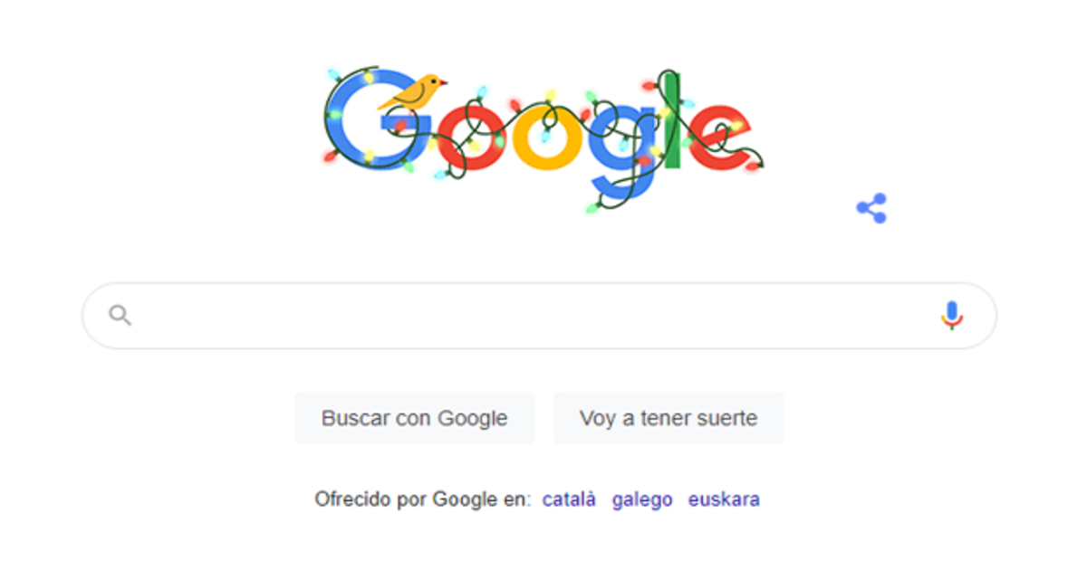 Google felicita las fiestas con un doodle