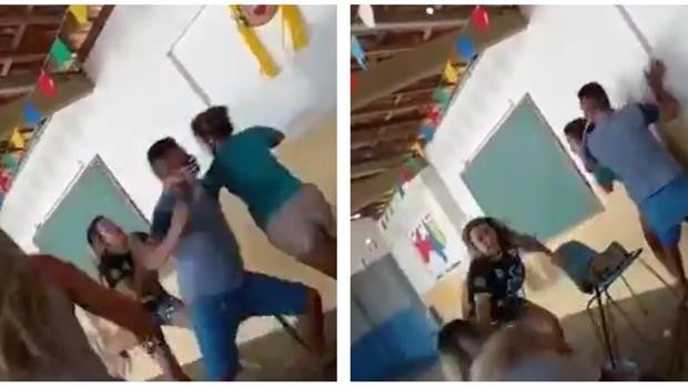 Un hombre se encuentra con su mujer tras acompañar a su amante a vacunarse y desata una fuerte pelea