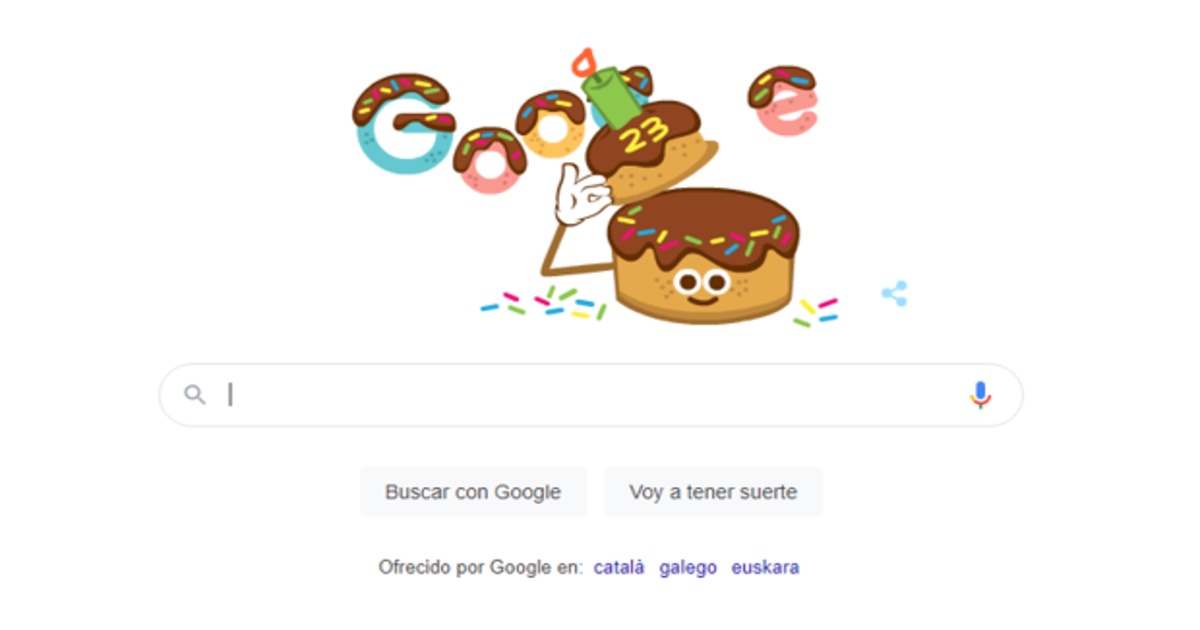 Google cumple 23 años