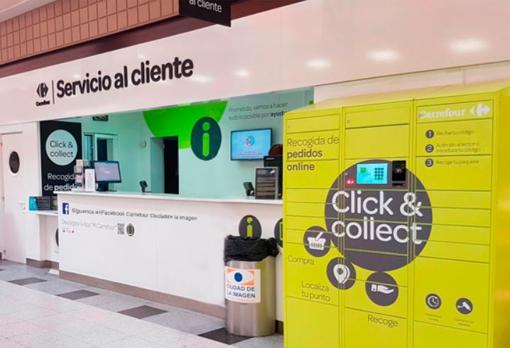 Con el servicio Click&Collect puedes realizar tu compra online y recogerla después en el supermercado que elijas