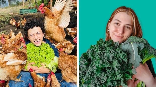 La viral respuesta de un joven granjero a una vegana que le criticó por criar gallinas