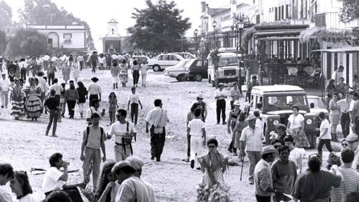 La aldea de El Rocío en 1990