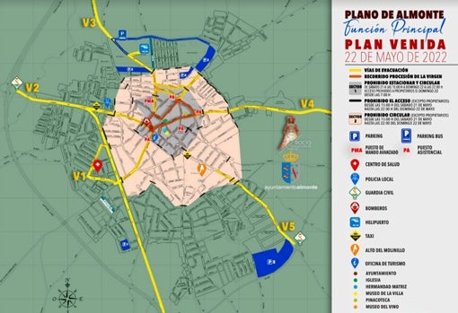 Restricciones en Almonte para la procesión del día 22 de mayo