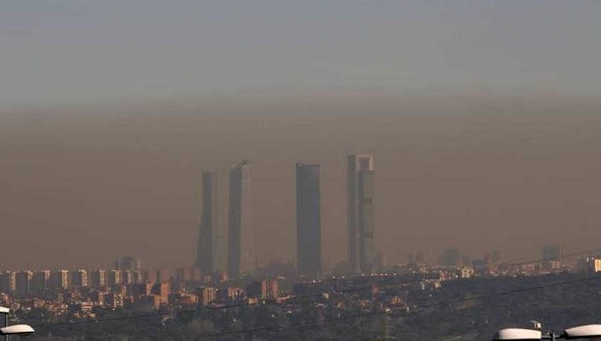 La clásica 'boina' de contaminación en Madrid