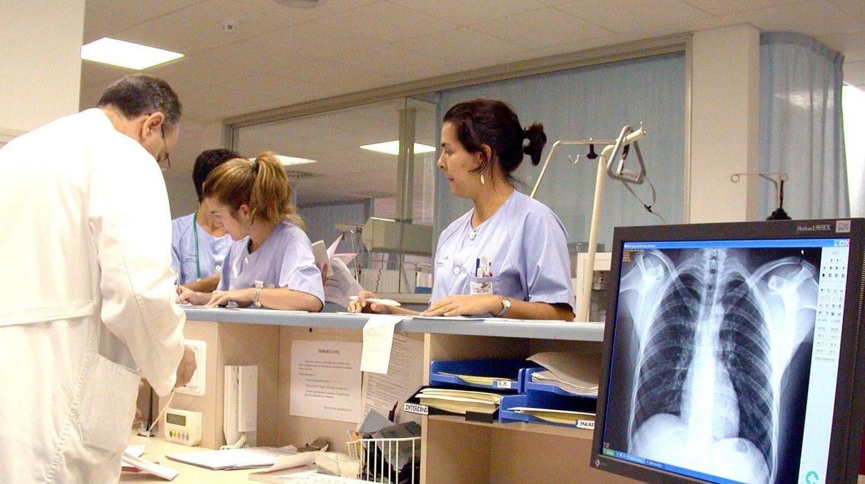 Radiografía digital en un hospital español