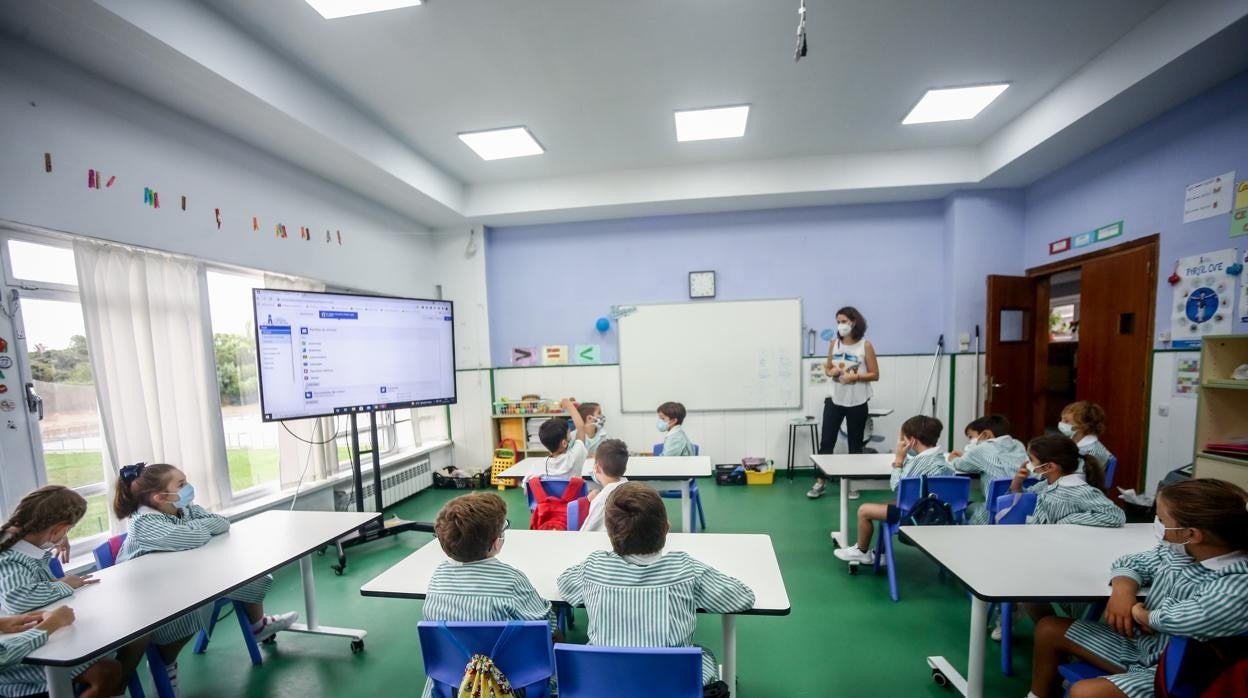 Niños en una clase