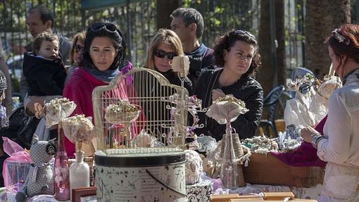 Uno de los stands del mercadillo