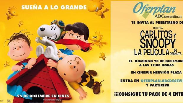 Oferplan te invita al estreno de «Carlitos y Snoopy»