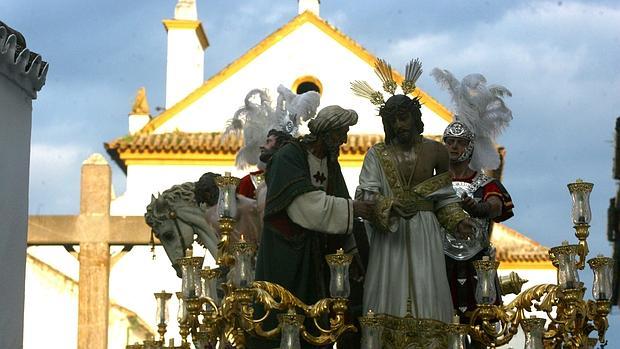 El Cristo de la Humildad y Paciencia en procesión