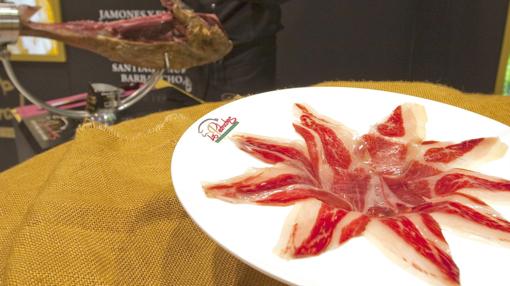 Una tapa de jamón serrano