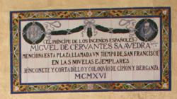 Urbanismo restaura la placas centenarias que conmemoran la Sevilla de Cervantes