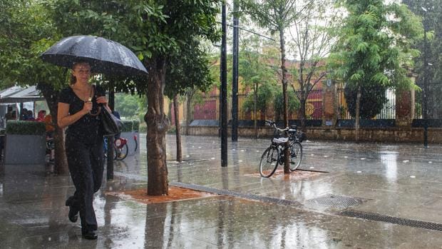 Sevilla pasa de las altas temperaturas a la alerta por lluvias