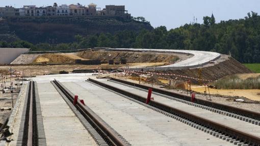 Plataforma del tranvía de Alcalá