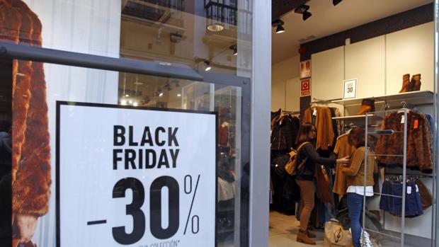 Una tienda con ofertas de Black Friday