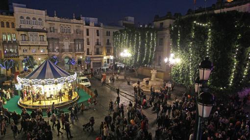 La Plaza de San Francisco, junto al Ayuntamiento de Sevilla