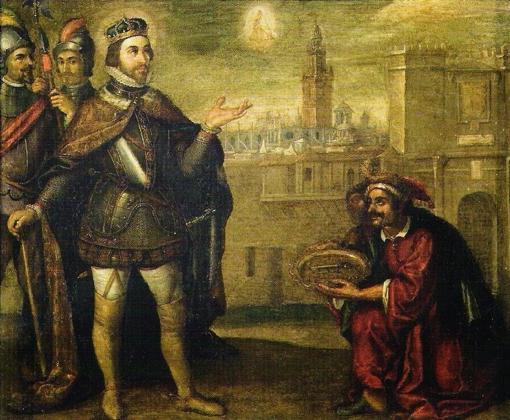 El cuadro de San Fernando recibiendo las llaves de la ciudad, obra de Pacheco