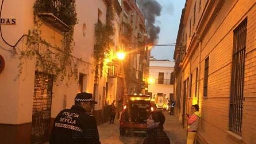 Incendio en la calle Yuste