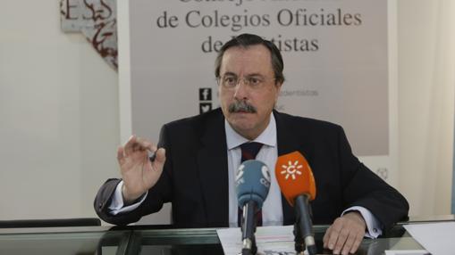 Luis Cáceres, durante la presentación de la campaña