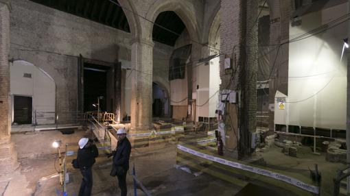 Obras en la Iglesia de Santa Catalina