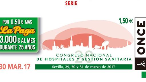 El cupón de este jueves estaba dedicado al Congreso Nacional de Hospitales y Gestión Sanitaria