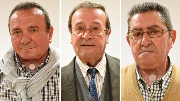 Antonio Serrano, Antonio García Toledo y Juan Barroso, pacientes laringectomizados