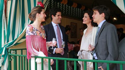 Carlota Freire, Leandro Leal, Alejandra Freire y Antonio Ostos