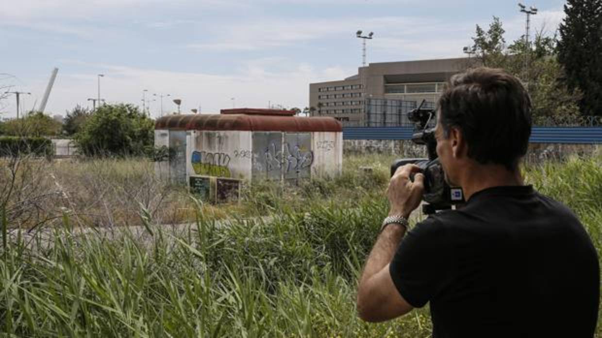 La víctima fue encontrada en esta zona de La Cartuja muy desorientada