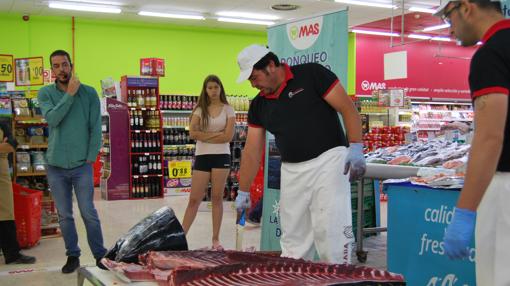 Ronqueo en directo realizado en un supermercado de Mainera del Aljarafe