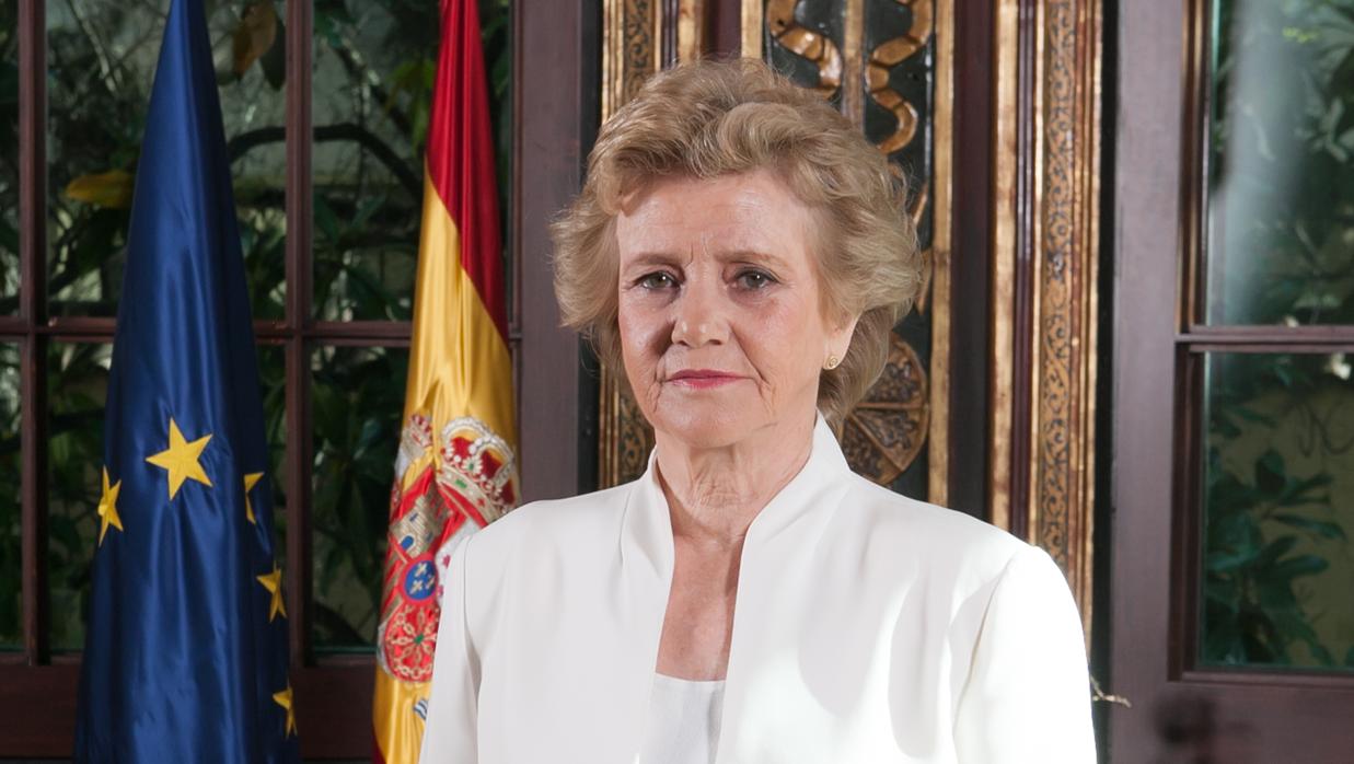 Soledad Becerril en la sede del Defensor del Pueblo