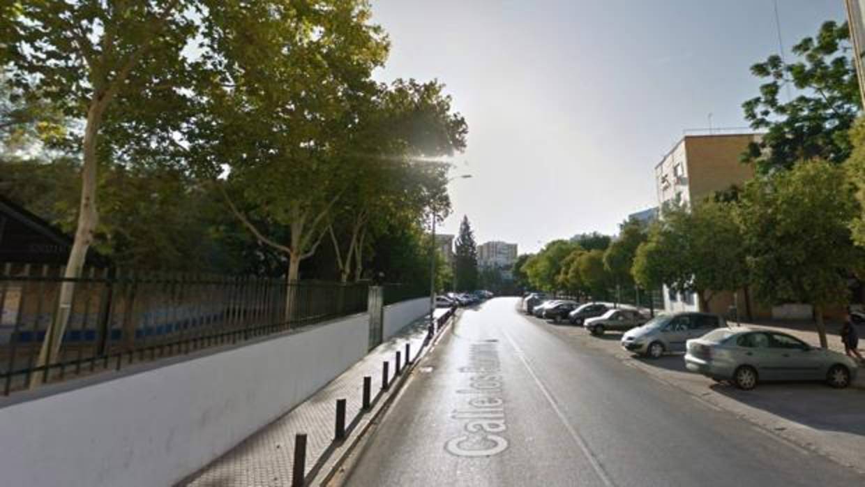 Vista de la calle Los Romeros, donde ha tenido lugar el accidente