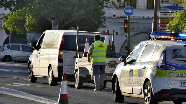 Sin incidencias durante la primera de noche de obras en el Paseo Colón