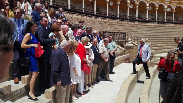 Organizadores, premiados y patrocinadores este martes por la mañana en la Real Maestranza