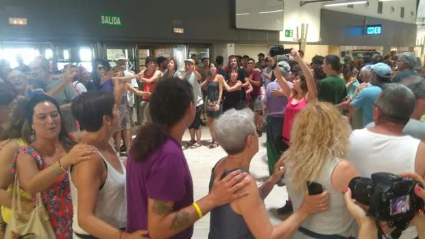 Protesta en el Aeropuerto de San Pablo