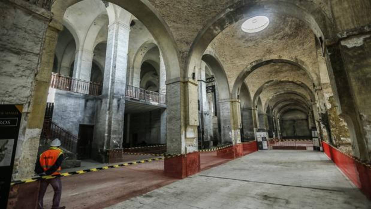 Obras de restauración en la Real Fábrica de Artillería de Sevilla