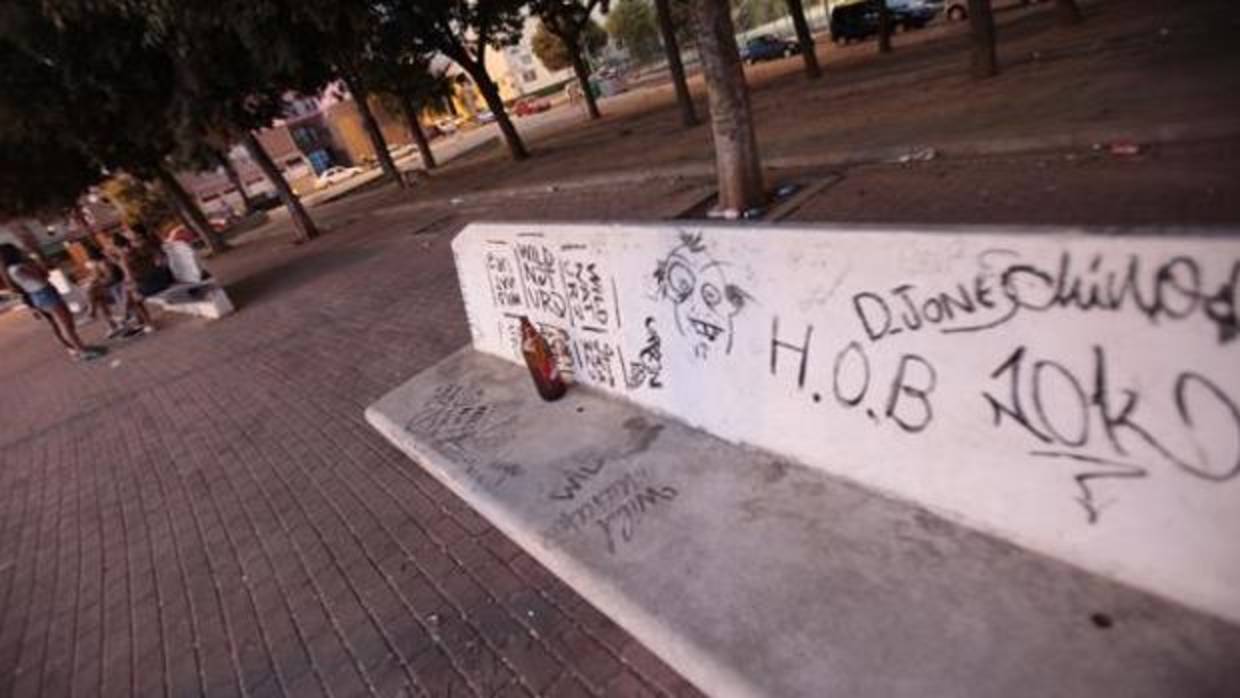 Imagen de archivo de la «Plaza del Óvalo» en Los Corrales (Pino Montano)