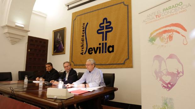 La acción de la iglesia de Sevilla contra el paro: «Trabajo decente! Como Dios Quiere»