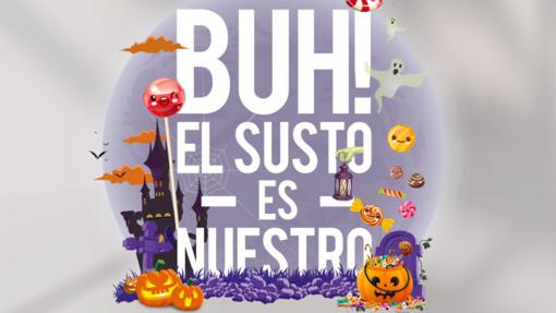 Cartel de la fiesta de Halloween en Nervión Plaza